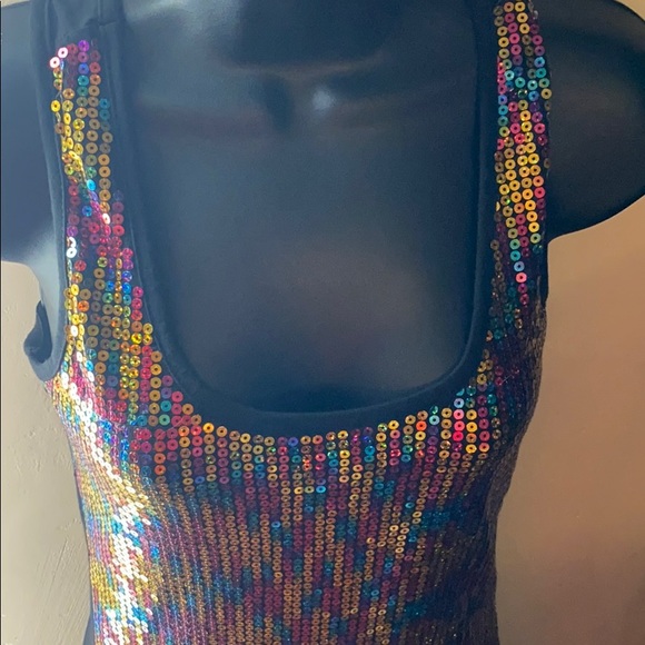 Colorful sequin dress - Picture 2 of 4